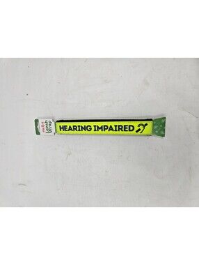 Meijer Yellow Hearing Impaired LEASH Wrap